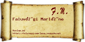 Faluvégi Marléne névjegykártya